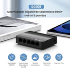 Tenda SG105, 5 Port Gigabit Switch, Unmanaged Home Ethernet Switch, Office - Image 3