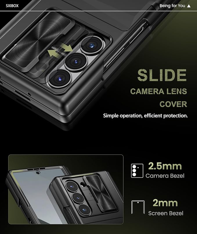 for Galaxy Z Fold 6 Case with Card Holder & Kickstand & Hinge Protection & - Image 7