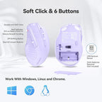 TECKNET Wireless Mouse, 2.4G Ergonomic Optical Mouse, Computer Mouse - Image 4