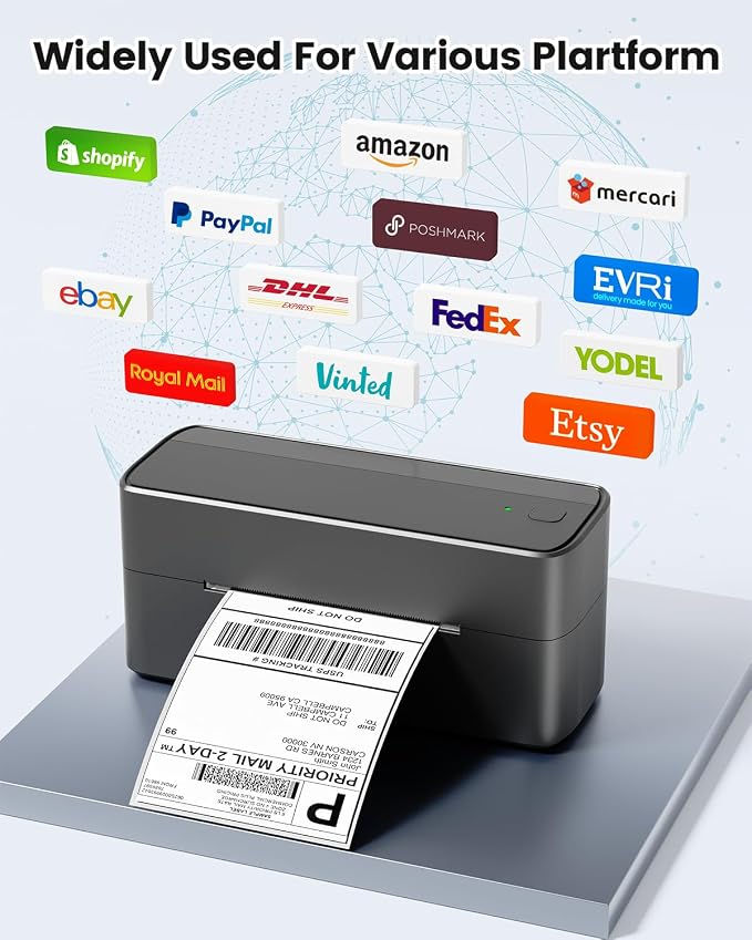 Phomemo Bluetooth Shipping Label Printer, 241BT 4X6 Wireless Thermal Printer - Image 5