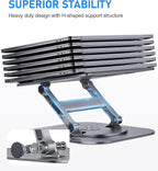 Adjustable Laptop Stand with 360 Rotating Base, Stable Computer Stand - Image 3