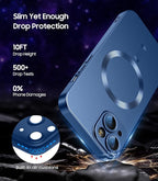 Magnetic for iPhone 13 Case Slim Soft Silicone Bumper Shockproof Metallic - Image 5