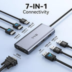 USB C to Dual HDMI Adapter, USB C Docking Station Dual Monitor Hub - Image 2