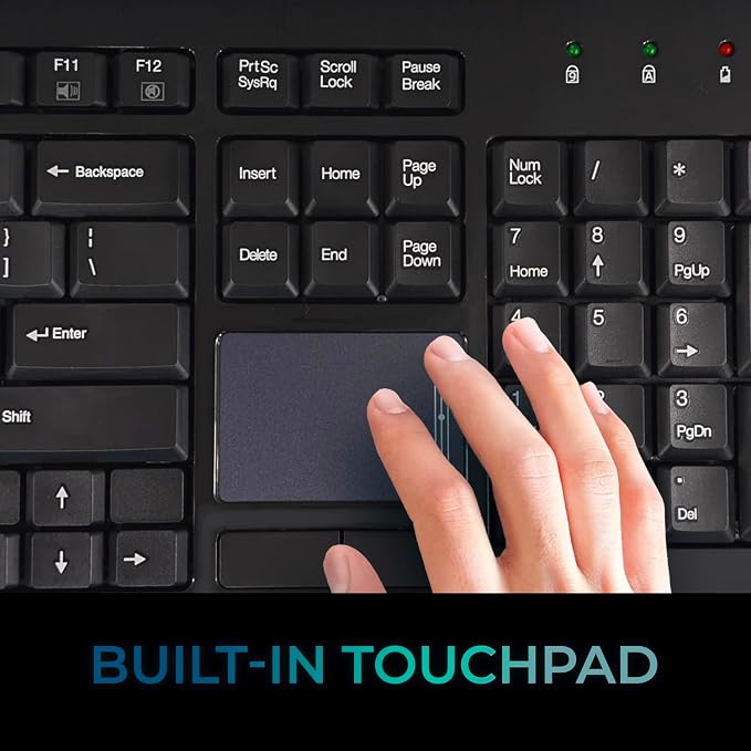 Adesso WKB-4400UB Wireless Desktop Touchpad Keyboard - Image 4