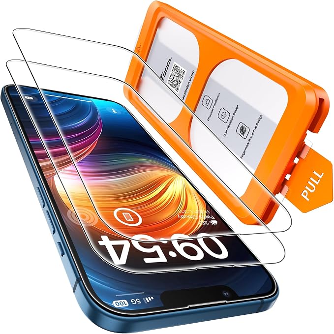 TOCOL for iPhone 16e Screen Protector/iPhone 13 Screen Protector 9H Hardness by TOCOL