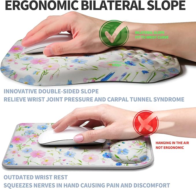 Ergonomic Raised Mouse Pad Wrist Support - Image 2
