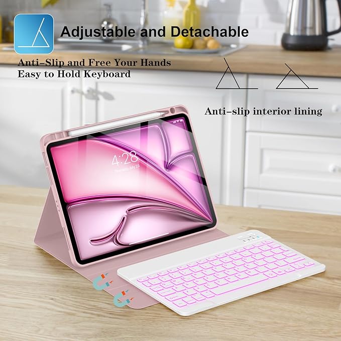 Supveco Keyboard Case for iPad Air 11 Inch, iPad Air 5th/4th Generation - Image 5