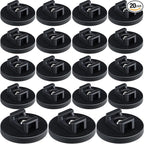 Yookeer 20 Pcs Magnetic Zip Tie Mount Base Black Magnetic Cable Clips Wire by Yookeer