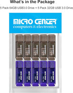 INLAND Micro Center SuperSpeed 5 Pack 64GB and 5 Pack 32GB USB 3.0 Flash Drive - Image 7