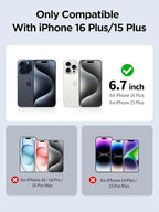 Compatible for iPhone 16 Plus Privacy Screen Protector Tempered Glass 6.7 Inch - Image 2
