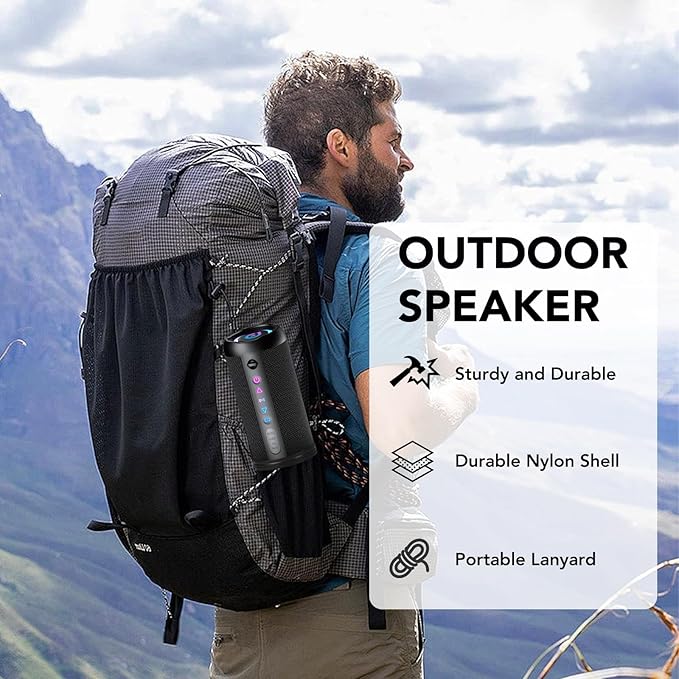Portable Bluetooth Speaker, 30W Dual Speaker, 2.0 Channel, Deep Bass, 30H - Image 6