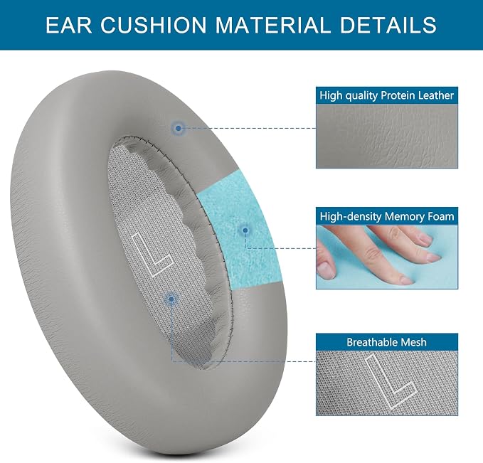 GEVO Earpads Replacement for Bose QuietComfort Ultra, Replacement Ear Pads - Image 3