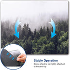 Misty Forest Mouse Pad, Natural Landscape Mouse Pad Custom Design, Square - Image 6