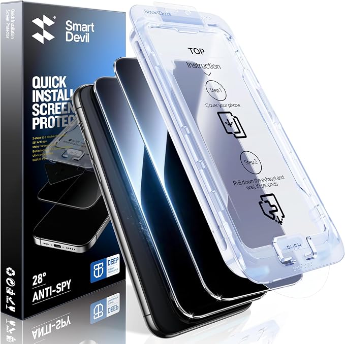 SMARTDEVIL 2PACK Privacy Screen Protector by SmartDevil