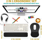 Hokafenle 2 in 1 Ergonomic Mouse Pad Wrist Support & Wrist Rest - Image 2