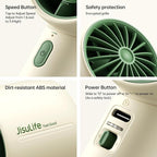 JISULIFE Portable Handheld Fan, 4000mAh Mini Rechargeable Fan, 5 Speeds & Up to - Image 5