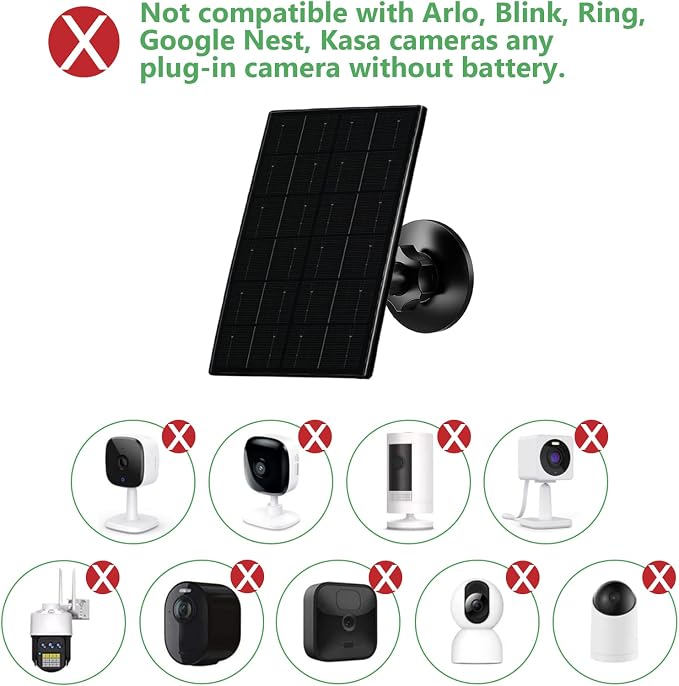 Zivif 4W Solar Panel for Security Camera, Solar Panel Charger - Image 4