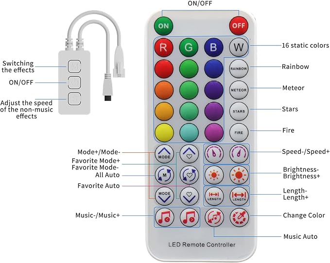 PAUTIX Bluetooth Music Pixel LED Smart Controller SP611E, - Image 6