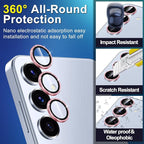 for Samsung Galaxy S25 Plus Camera Lens Protector, Individual Metal Ring - Image 3
