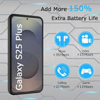 Battery Case for Galaxy S25 Plus, Slim Portable Protective Fast Charging Case - Image 2