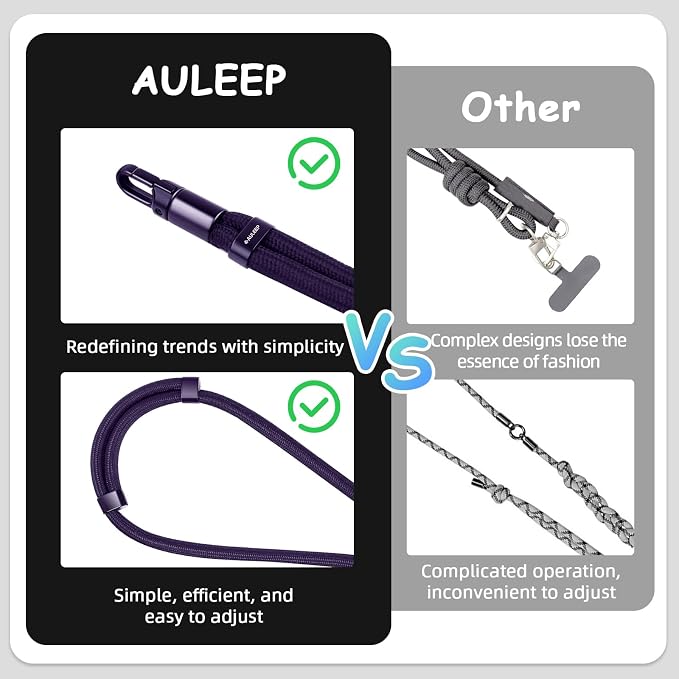 AULEEP Universal Phone Lanyard Corssbody, Anti-theft Phone Strap - Image 5