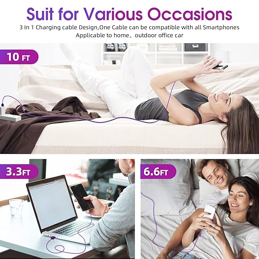 Magnetic Charging Cable 540° Rotating Magnetic Phone Charger 3 in 1 Magnetic - Image 7
