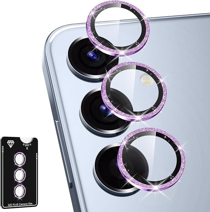 for Samsung Galaxy S25 Plus Camera Lens Protector, Individual Metal Ring by Btscase