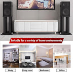 A Pair of Universal Speaker Stands, Heavy Duty Speaker Stands Holds Bookshelf - Image 4