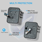 Universal Travel Adapter, adaptador de enchufe de pared internacional de CA de - Image 4