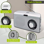 DreamSky Bluetooth Speaker Radio Sleep Timer, Hi-Fi Clear Extra Loud Sound - Image 5