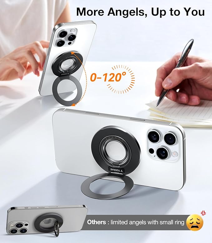 TORRAS 2025 Upgrade Fit for MagSafe Phone Grip Ring Holder Compatible - Image 4
