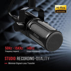 FIFINE XLR Dynamic Microphone, Studio Vocal Mic - Image 2
