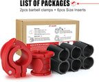 Barbell Clips 1 Inch Quick Release Weight Clamps 0.9-1.18inch Multi-Size - Image 7