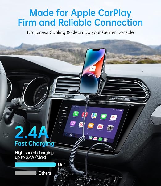 iPhone Charger Cable for Car, Retractable Charging Cord Compatible - Image 2