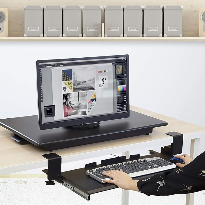 Mount-It! Clamp Keyboard Tray - Image 9