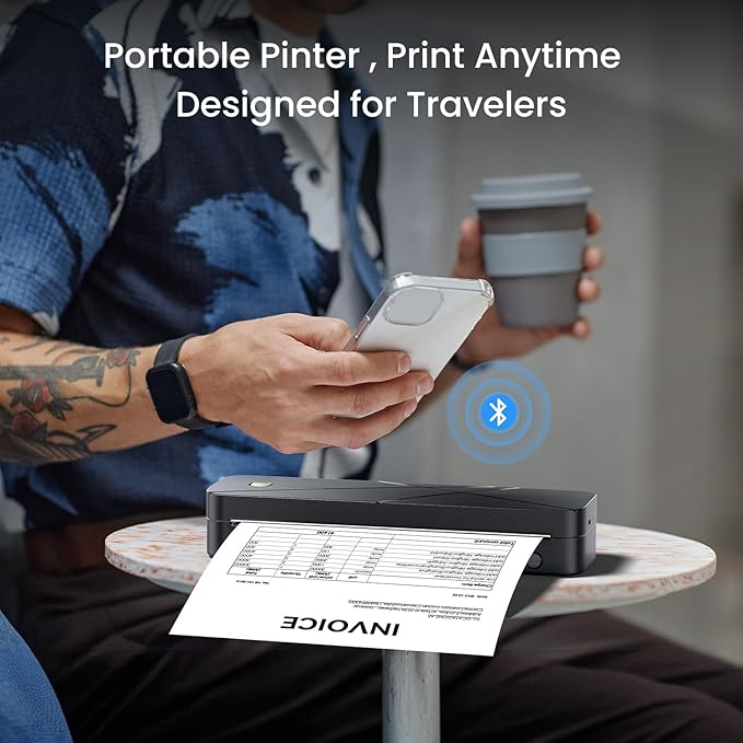 Portable Printers Wireless for Travel, Inkless Printer for Phone & Laptop - Image 2