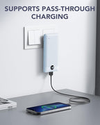 VRURC Portable Charger Built-in Cables and AC Wall Plug, USB C Power Bank - Image 2