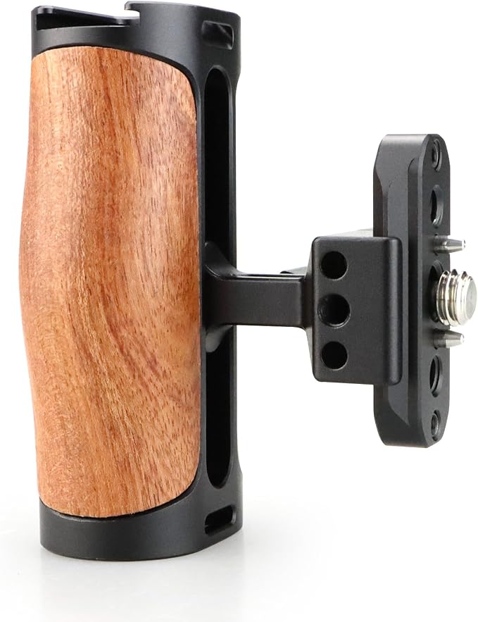 Wooden NATO Side Handle Mini Grip & NATO Rail 50mm by MAGICRIG