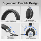 Wantek Wireless Headset with Microphone - Image 3