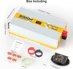 XWJNE 3000W Pure Sine Wave Power Inverter 24V DC to 120V GFCI AC Converter - Image 8