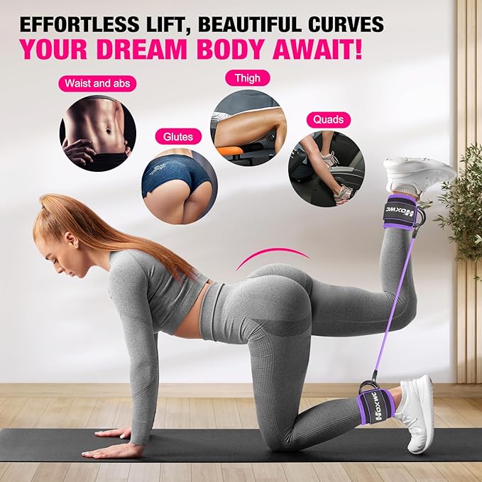Ankle Resistance Bands with Cuffs, Ankle Bands - Image 2