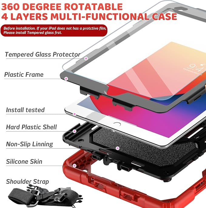BLOSOMEET Case for iPad 9th Generation 8th Generation 2021 2020 10.2 Inch - Image 6