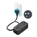 TROND 360° Rotating Flat Plug Power Strip, 3FT Extension Cord by TRONDOfficial