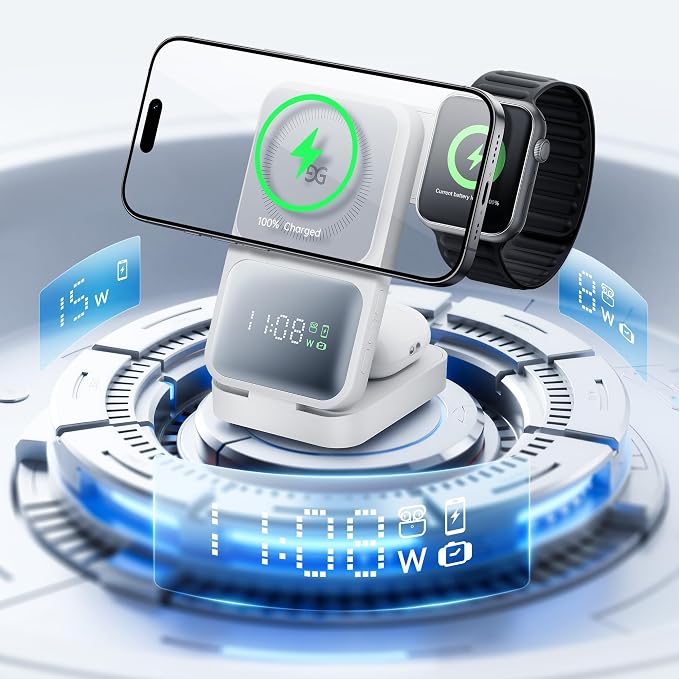 GUSGU MagTime 3 in 1 Wireless Charging Station - Image 2