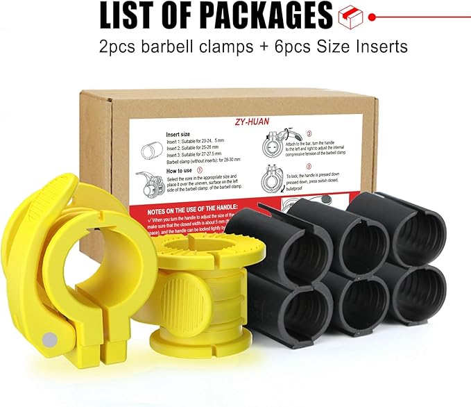 Barbell Clips 1 Inch Quick Release Weight Clamps 0.9-1.18inch Multi-Size - Image 6