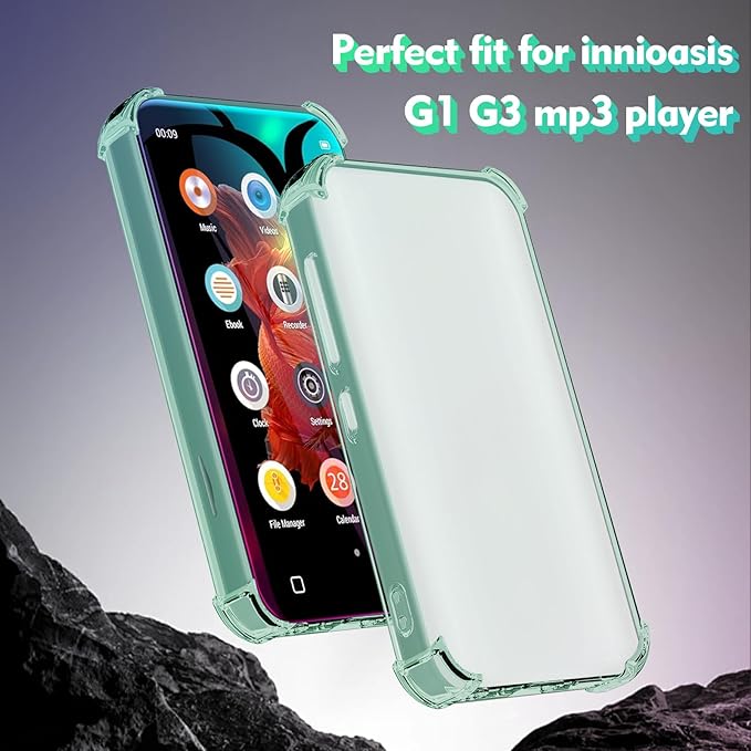 Case for innioasis G1 G3 Mp3 Player, TPU Clear Cover for Mp3 Player - Image 2