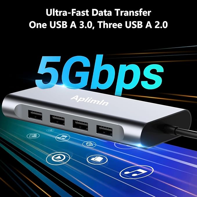 USB C HUB, USB C Adapter 11 in 1 Dongle - Image 4