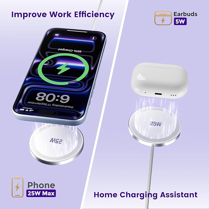 25W Magnetic Wireless Charger: Fast Charging Pad - Image 9