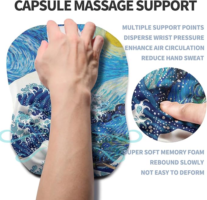 Ergonomic Raised Mouse Pad Wrist Support - Image 3
