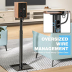 Rfiver Bookshelf Speaker Stands Pair, Height Adjustable Rear Speaker Stands - Image 6